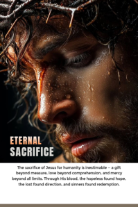 Sacrifice of Christ Plakat template