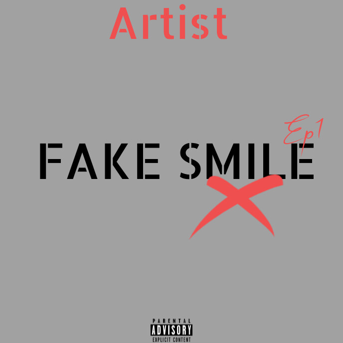Sad album cover template