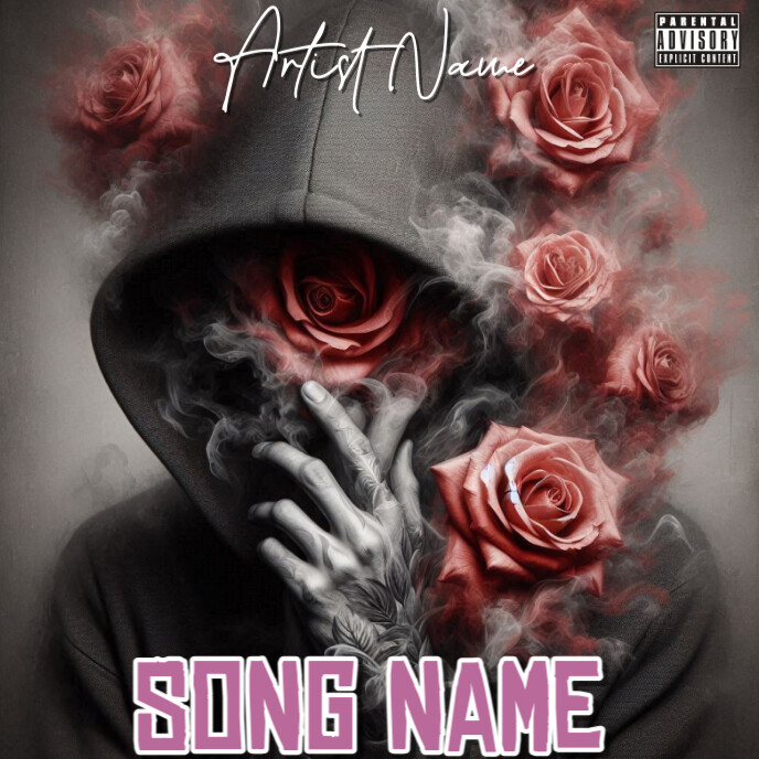 Copy of Sad alone man red roses mixtape cover | PosterMyWall