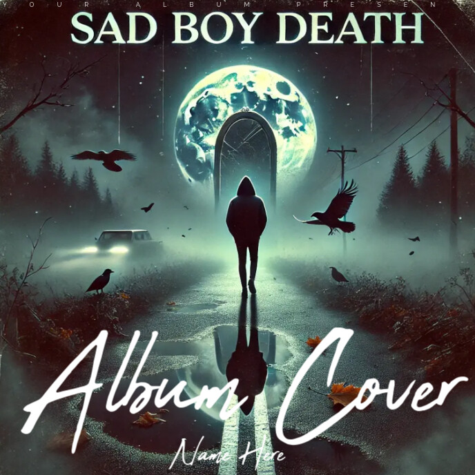 Sad Cd Sad boy album cover design Template | PosterMyWall