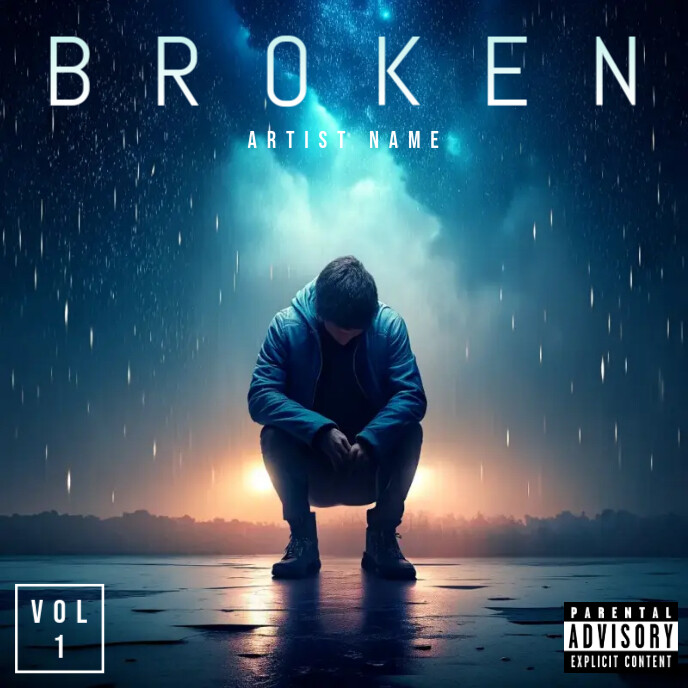Sad Cd sad music album cover design Template | PosterMyWall