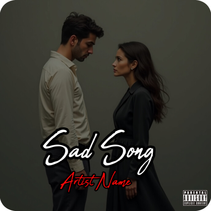 Sad Song Album Cover Template | PosterMyWall