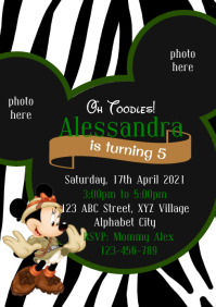 Minnie Mouse Birthday Invitation Template Postermywall