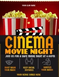 safe movie, cinema ,theater Flyer (format US Letter) template