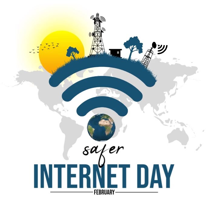 Safer Internet Day Instagram Post template
