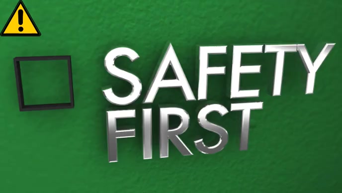 Safety First Video Copy of safety first video | PosterMyWall