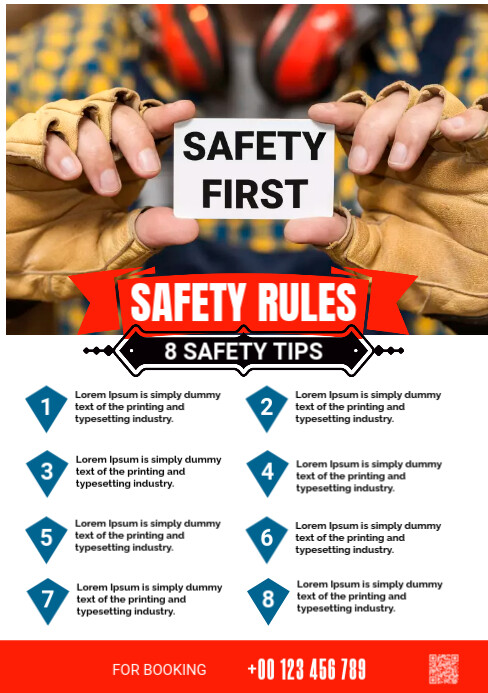 Safety Meeting Flyer Template - prntbl.concejomunicipaldechinu.gov.co