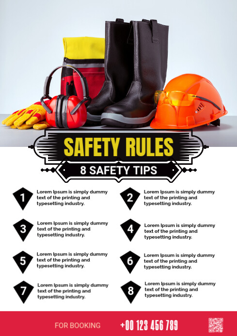 Safety Flyer Template PosterMyWall
