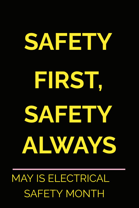 SAFETY POSTER Template | PosterMyWall