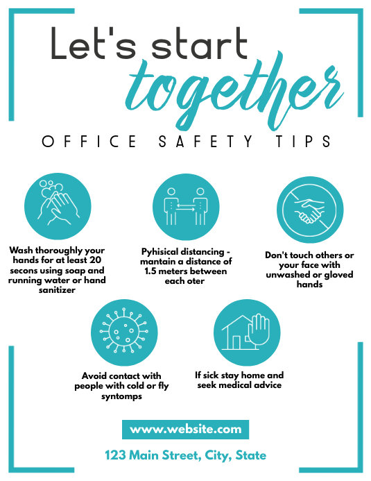 General Office Safety Rules Office Safety Work From Home Guidelines