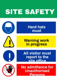 Safety Sign 2 A1 template