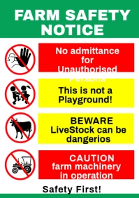 Safety Sign 50 A1 template