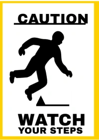 Safety sign A A2 template