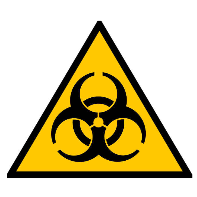 Safety sign Biohazard Обложка альбома template