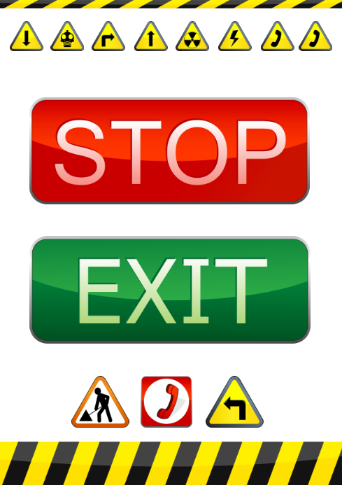 safety sign Template | PosterMyWall