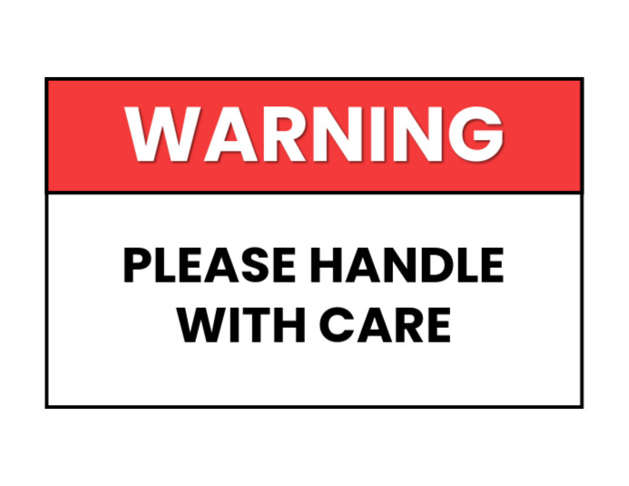 Safety Sign Warning Sticker Templat | PosterMyWall