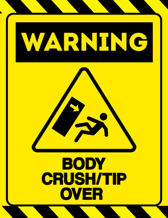 SAFETY SIGNS 传单(美国信函) template