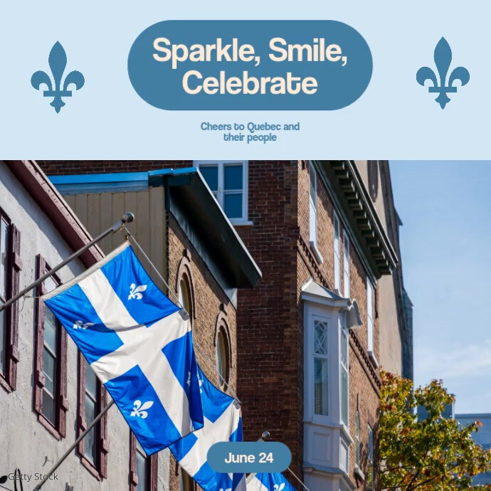 Saint Jean Baptiste Day Celebration Post Publicação no Instagram template