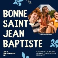 Saint Jean Baptiste Day Instagram Post template