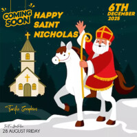 saint nicholas Instagram Post template