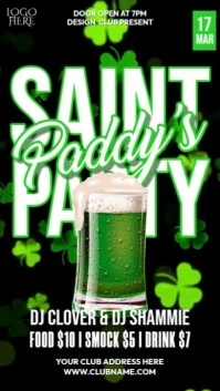 Saint Paddy's Club Party Instagram Story template
