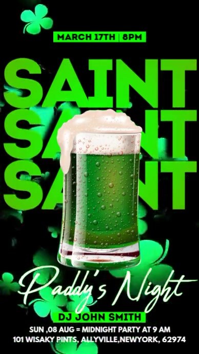 Saint Paddy's Instagram Story template