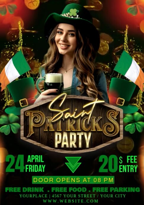 saint paddy, A3 template
