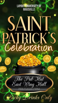 Saint Patrick's Celebration Instagram Story template