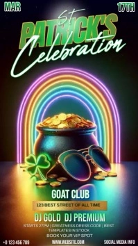 saint Patrick's day celebration Instagram Story template