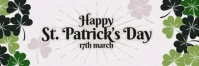 Saint Patrick's day Banner 2 × 6 template
