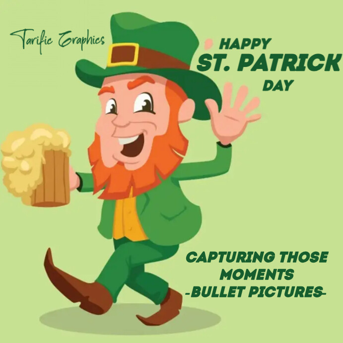 saint patrick's day Publicação no Instagram template