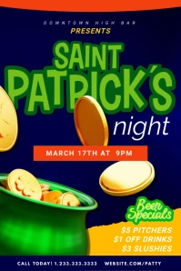 Saint Patrick's day Illustration Tumblr template