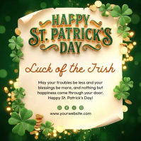 Saint Patrick's Day Instagram-opslag template