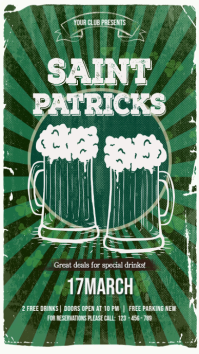 Saint Patrick's Day Pantalla Digital (9:16) template