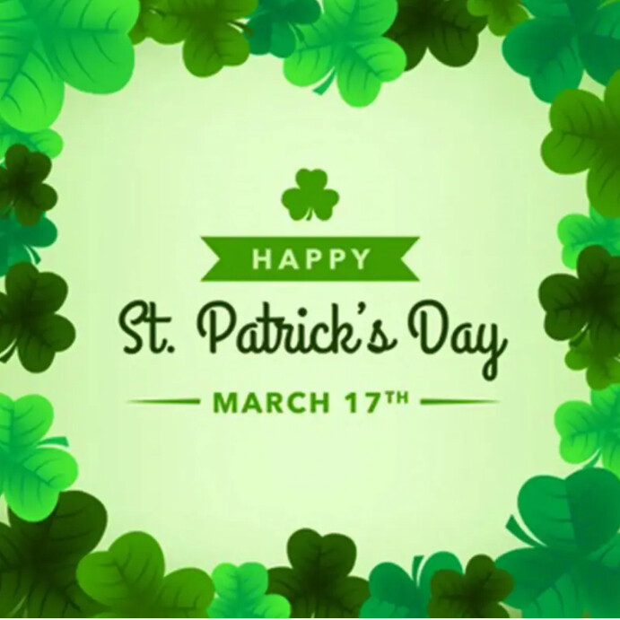 Saint Patrick's day Instagram Post template