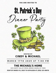 saint patrick's day 传单(美国信函) template