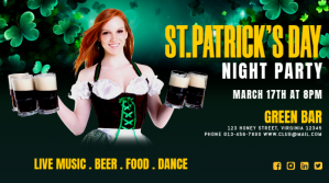 saint patrick's day Iphosti le-Twitter template