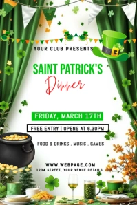 saint patrick's day event flyer Poster template