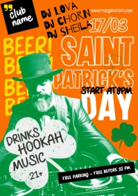 Saint Patrick's Day Event Party A4 template