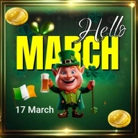 Saint Patrick's Day Instagram Post template