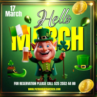 Happy Saint Patrick's Day 2026 Instagram Post template