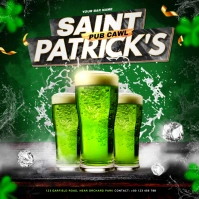 saint patrick's day party Publicação no Instagram template