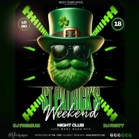 saint patrick's day party design template Cuadrado (1:1)
