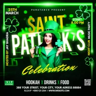 Saint Patrick's Day party flyer Square (1:1) template