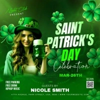 Saint Patrick's Day Party Flyer Instagram Post template