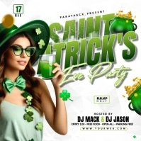 Saint Patrick's Day Party Video Ad Publicação no Instagram template