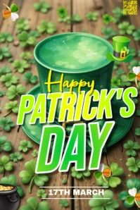 Saint Patrick's Day Social Media ad Pinterest na Graphic template
