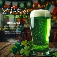 saint patrick's instagram square post design template