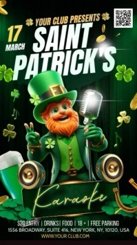 Saint Patrick's Karaoke Instagram-Story template
