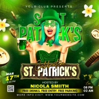 Saint Patrick's Party Flyer Carré (1:1) template